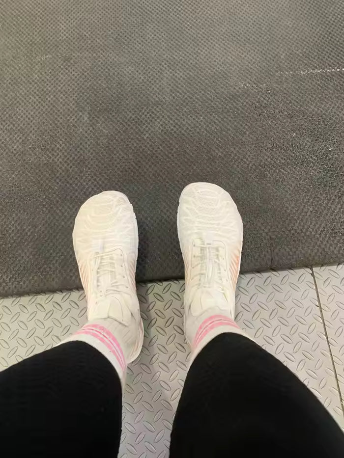 Wide toe-box design gives toes more room